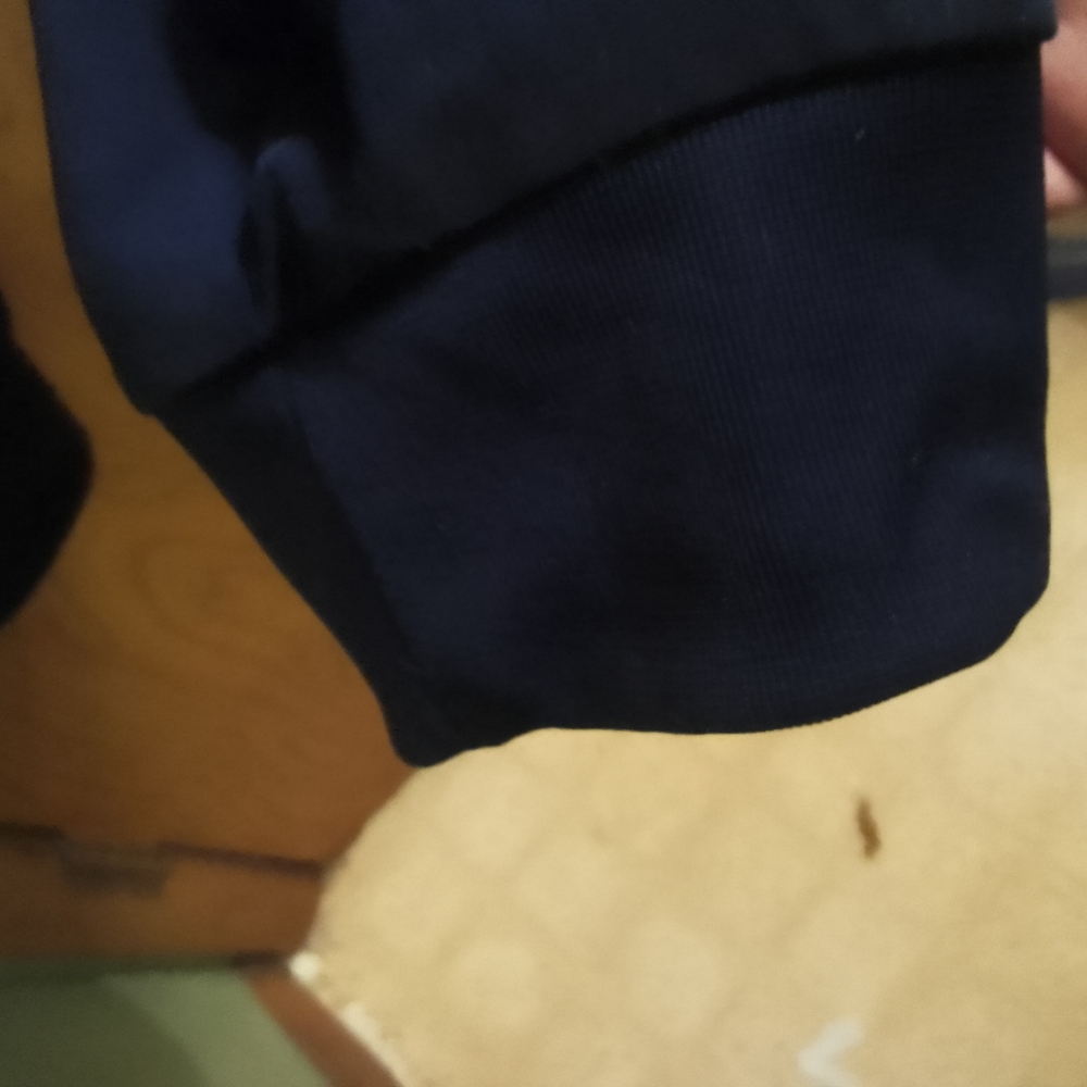 Adidas Navy Track Pants with White Stripes - Picture 5 of 16